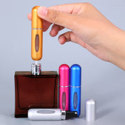 5ml Perfume Atomizer Portable Liquid Container For Cosmetics Mini Aluminum Spray Alcochol Empty Bottle  Refillable For Traveling