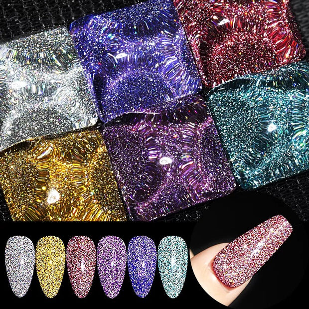 Reflective Glitter Gel Nail Polish