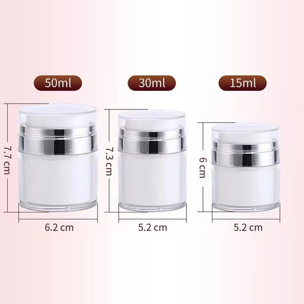 Newest Cream Jar Vacuum Bottle Travel Portable Refillable Cosmetic Cream Container Cream Jar Vacuum Bottle Leak-proof & Airtight