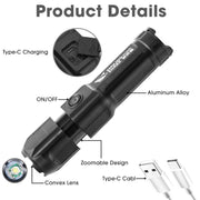 Flashlight Strong Light Rechargeable Zoom Giant Bright Xenon Special Forces Home Outdoor Portable Led Luminous Flashlight