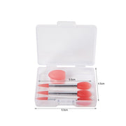 3Pcs Soft Silicone Lip Balms Lip Mask Brush  Lipstick Gloss Lip Mask Brush Pen With 2 Anti-lost Cover For Lip Care Makeup Use