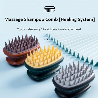 1pcs Silicone Head Body Scalp Massage Brush Silicone Shampoo Brush Hair Washing Comb Shower Brush Bath SPA Massage Hair Brush