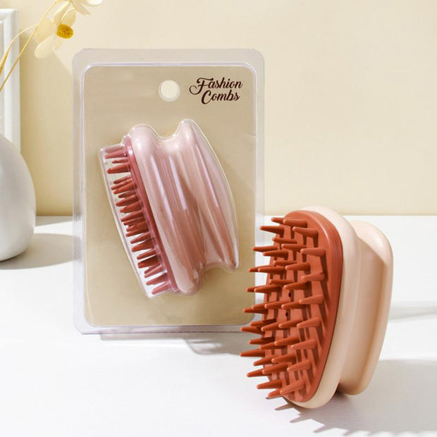 1pcs Silicone Head Body Scalp Massage Brush Silicone Shampoo Brush Hair Washing Comb Shower Brush Bath SPA Massage Hair Brush