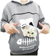 Cat Lovers Hoodie Cuddle Pouch